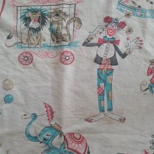 Kids childs room curtain vintage dumbo themed circus